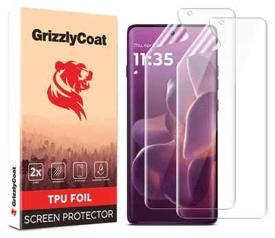Produktbild von GrizzlyCoat Motorola Edge 60 Pro Displayschutz Schutzfolie - Hüllenfreundlich (2er Pack)