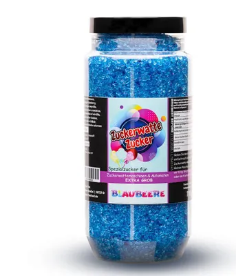 Produktbild von Zuckerwattezucker Grob Blaubeere Blau Dose 700g Spezialzucker