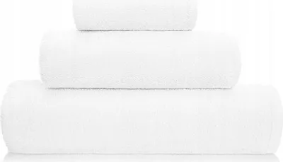 Produktbild von WEISSES HOTEL-BADETUCH FÜR SPA, GROSS, DICKES FROTTEE, 50x100, 510 g/m²