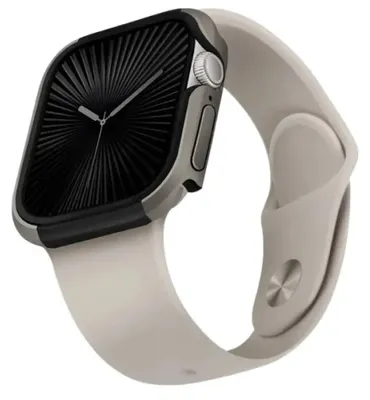 Produktbild von Uniq Etui Valencia Apple Watch Serie 46Mm Srebrny/Titan Silber