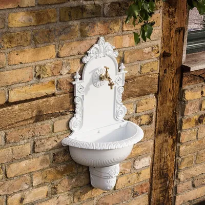 Produktbild von Handwaschbecken mit Schlauchanschluss, Gartenbrunnen,  Waschbecken, Zapfstelle