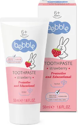 Produktbild von Kinderzahnpasta Erdbeere - Bebble - 50 ml