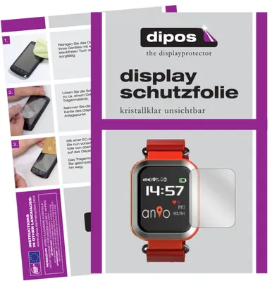 Produktbild von 2x Schutzfolie für Anio 3 Touch klar Displayschutzfolie Folie Display Schutz