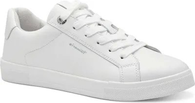 Produktbild von Tamaris Damen Sneaker Leder Court Schnürung 1-23622-42, Größe:39 EU, Farbe:Weiß