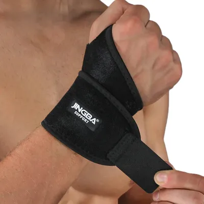 Produktbild von Handbandage, verstellbare Handgelenkbandage aus Neopren, ideal für Fitness, Crossfit, Powerlifting & mehr
