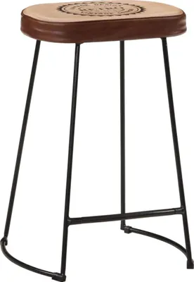 Produktbild von vidaXL Barhocker 2 Stk. Dunkelbraun 41x29x62 cm