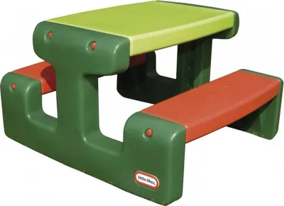 Zdjęcie produktu dla Little Tikes Junior Picnic Table, Wewnętrz i na wolnym powietrzu, Niebieski, Czerwony, Żółty, 4 os., Plastik, 23 kg, CE