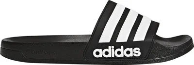 Produktbild von Adidas Cloudfoam Adilette, Männlich, Erwachsener, Schwarz, Weiß, Einfarbig, 39.3 (39 1/3)