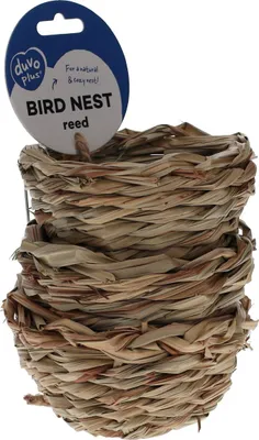 Produktbild von Duvo+ Brutnest für Vögel mit Haken aus Schilf, Durchmesser: 12 cm
