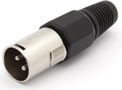 Image de Connecteur Xlr - 3 Broches - Nickelé - Noir