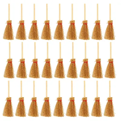 Produktbild von Set mit 50 Miniatur-Besen für Puppenhäuser