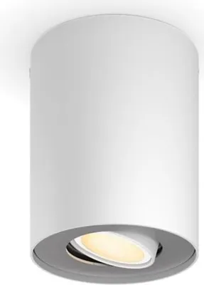 Produktbild von Philips Hue White ambience Pillar Einerspot erw., Intelligenter Einbaustrahler, Bluetooth/Zigbee, Weiß, LED, Metall, GU10