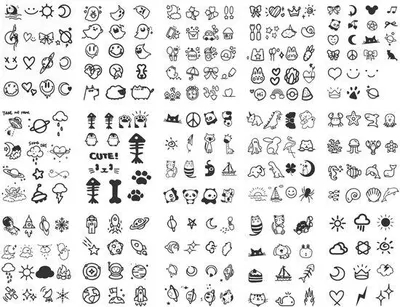 Productafbeelding van Tatoeage-stickerset - 60 stuks - Waterbestendig - Huidvriendelijk - Creatief - Gemakkelijk te verwijderen