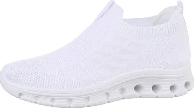 Produktbild von Ital-Design Damen Freizeitschuhe  Textiloptik Sneakers Low 86188324 Weiß Gr.  37