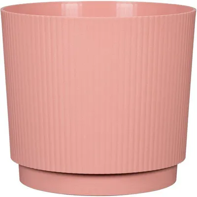 Immagine prodotto di Vaso da fiori, rotondo, GARDEN ID Lino, Ø 25 cm, 7 L, H 22 cm, rosa