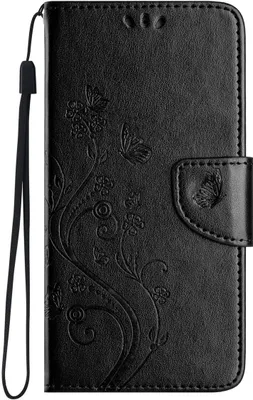 Produktbild von König Design Hülle kompatibel mit Apple iPhone 15 Plus Kunstleder Handyhülle - Handy Case Schwarz