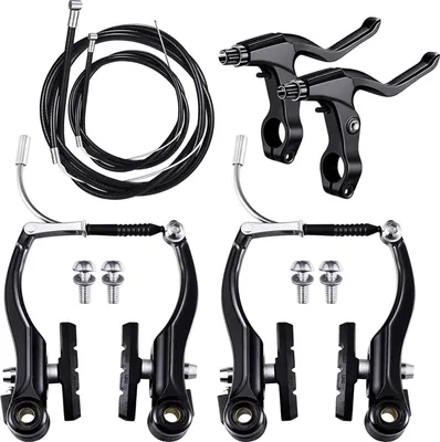 Produktbild von V-Bremsensatz vorne und hinten - MTB - Mountainbike - Rennrad - Faltrad - Hybridfahrrad - Bremssystem.
