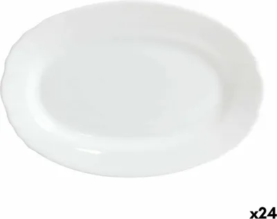 Produktbild von Bormioli Ebro Oval Glas Küchenbrunnen 23 x 15,5 x 2,1 cm (24 Stück)