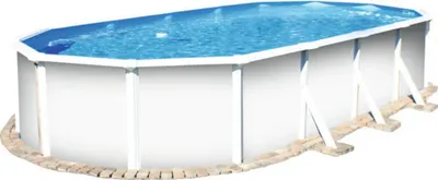 Produktbild von Aufstellpool Stahlwandpool-Set Planet Pool Vision-Pool Classic oval 730x360x120 cm inkl. Sandfilteranlage, Leiter, Einba