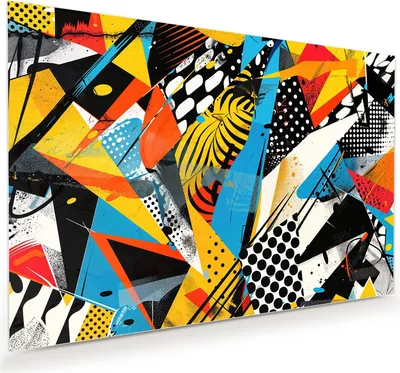 Produktbild von Glasbild 90x60cm in XXL für Wohnzimmer, Schlafzimmer Motiv Abstrakte Kunst