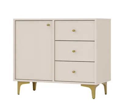 Image de Commode IROS 1 - beige / or
