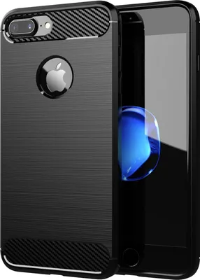 Produktbild von Cadorabo Hülle für Apple iPhone 7 PLUS / 7S PLUS in Schwarz Schutzhülle TPU Case Cover Etui Handyhülle