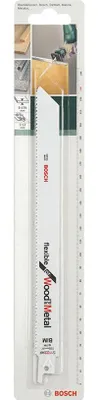 Obrázek produktu pro Bosch 2609256709, Nůž pro ocasovou pilu, Neželezité kovy, Bimetalový, 20,7 cm, 22,8 cm, 2 kusů