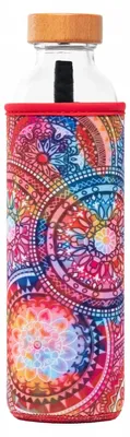 Produktbild von FLASKA MANDALA Glasflasche 0.5L belebend und stilvoll