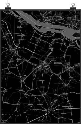 Produktbild von Mr. & Mrs. Panda Bild Buxtehude DIN A1 - Geschenk, Stadt, Deko, Posterdruck, Wandbild, drucke, Kunstdruck, Dorf Karte Landkarte Map Stadtplan