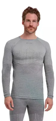 Image de T-shirt de sous-vêtement thermique FALKE pour hommes, modèle Warm Trend, manches longues, tailles M et L, matière fonctionnelle