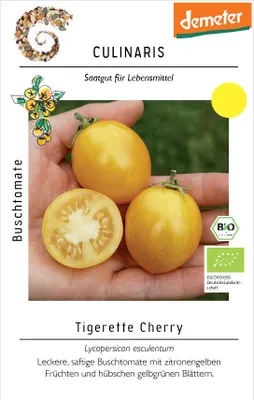 Produktbild von Buschtomate Tigerette Cherry | Buschtomatensamen von Culinaris