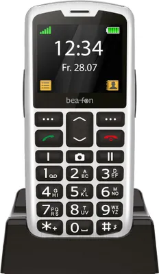 Produktbild von Beafon SL260, Balken, Single SIM, 5,59 cm (2.2"), Bluetooth, 800 mAh, Schwarz, Silber