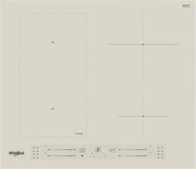 Produktbild von Whirlpool WLS2760BFS, Champagner, Integriert, 59 cm, Zonen-Induktionskochfeld, Glaskeramik, 4 Zone(n)