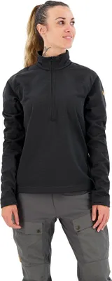 Image de Fjällräven Abisko Lite, polaire à demi-fermeture éclair, couleur noire, taille M (femme)