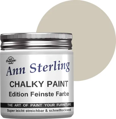 Produktbild von Ann Sterling Kreidefarbe Shabby Chic Farbe: 250ml. Lack Chalky Paint - Cappuccino