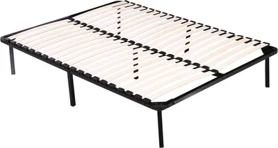 Produktbild von Lattenrost mit Füßen Matratze 160 x 200 cm - 20 Latten