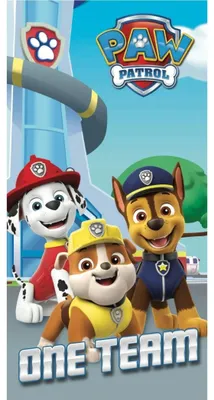 Imagen del producto de Jerry Fabrics 1110131, Imagen, Multicolor, Rectangular, Paw Patrol, Para 1 persona, Algodón