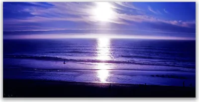 Produktbild von Glasbilder 140x70 Wandbild Druck auf Glas Meer Sonne Landschaft