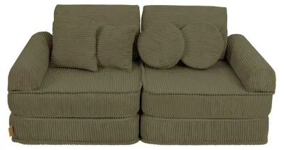 Image de Canapé Pocket 120 cm velours côtelé 10 pcs AESTHETIC enfant modulable mousse OEKO TEX jeu