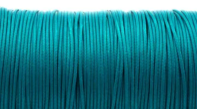 Produktbild von Vintageparts 10 m Polyesterkordel gewachst petrol 1 mm