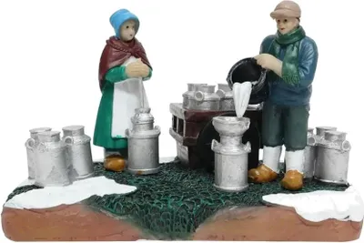 Produktbild von Milchbauern bei der Arbeit Polyresin 13 cm Santaville