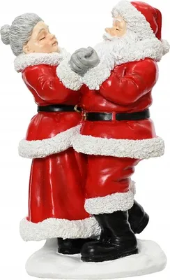 Immagine prodotto di Babbo Natale danzante e Babbo Natale ornamento 27 cm, figure decorative in poliresina per Natale