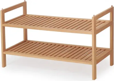 Produktbild von Schuhregal ST-9, 69 cm breit, 41 cm hoch, 26 cm tief, mit 2 Einlegeböden, erweiterbar