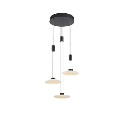 Immagine prodotto di Lampadario a LED LAUTADA bianco e nero 22,5 W, bianco caldo 1912,5 lm, metallo, dimensioni: 200 x 56 x 56 cm, IP20, Paul Neuhaus