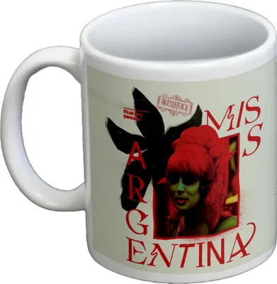 Immagine prodotto di Beetlejuice - Tazza da caffè "Miss Argentina" PM11264 (Taglia unica) (a colori)