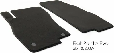 Produktbild von Fußmatten für Ihren Fiat Punto Evo Qualität Velour 2-teilig Automatten Tuning