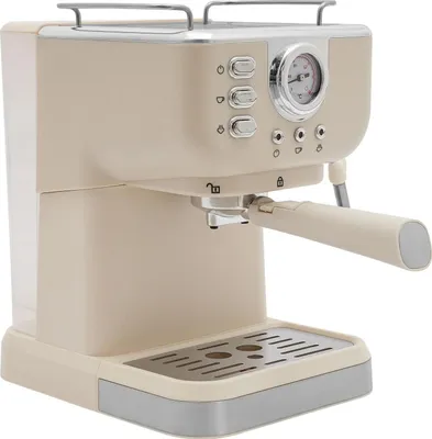 Espressomaschine - Kaffeemaschine - 1050 W - Milchaufschäumer - Kompakt - EU 220–240 V - Weiß