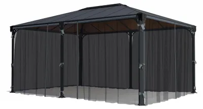 Image de Palram - Canopia moustiquaire en polyester pour pavillon Milano 4300 Martinique 5000 Gris