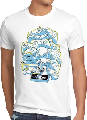 Produktbild von A.N.T. Gamer Madness Herren T-Shirt spielekonsole retro game controller