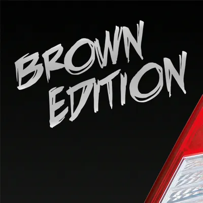 Produktbild von Auto Aufkleber Brown Edition Auto Car Tuning Motorrad 15x7 cm Silber Sticker Heckscheibenaufkleber